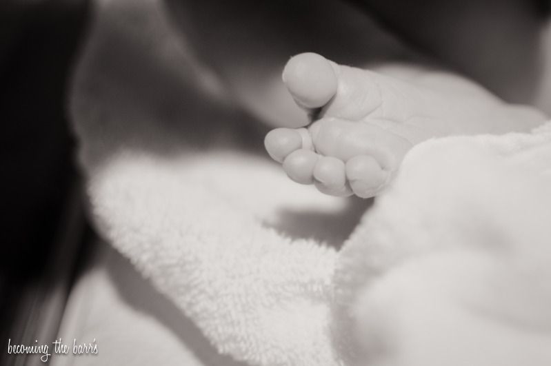 newborn baby feet