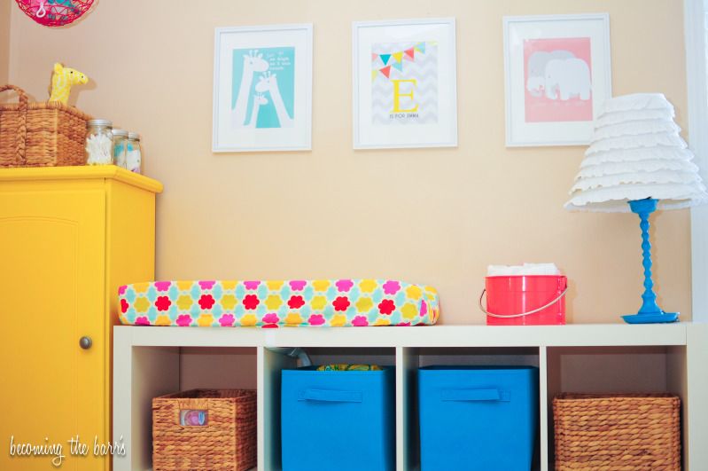 ikea expedit bookshelf as changing table