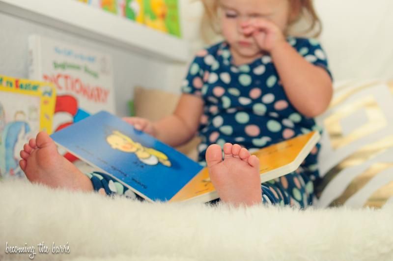 toddler room reading center