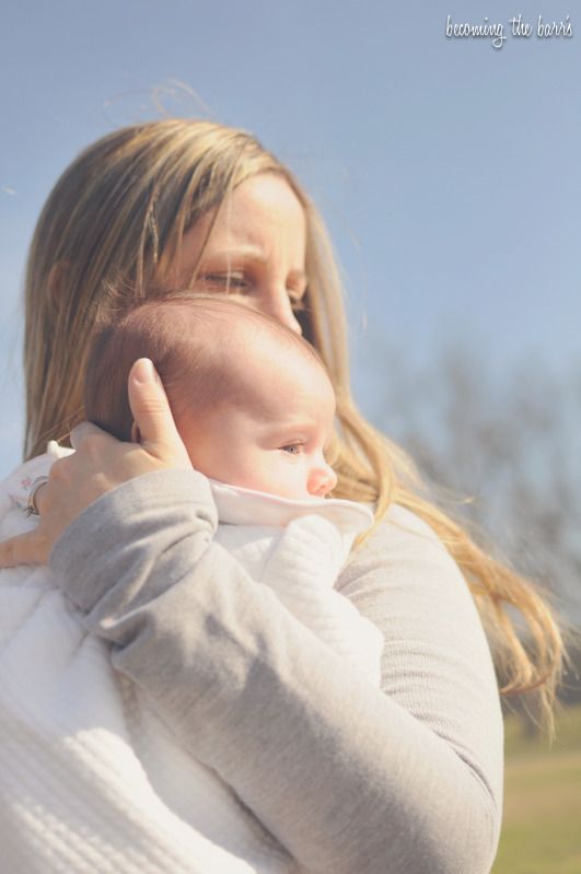 mommy and baby at the park