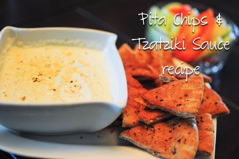 homemade pita chips and tzatziki sauce recipe