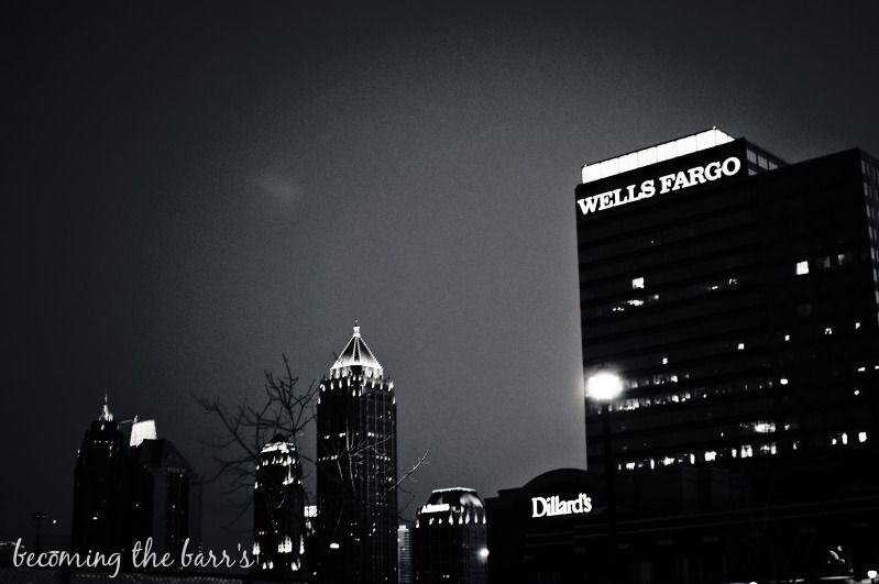 Atlanta skyline at night