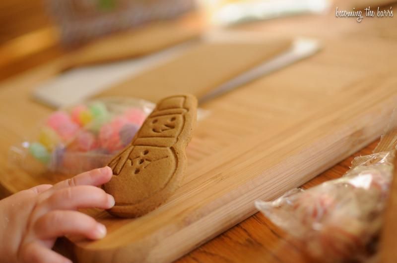 first gingerbread house building