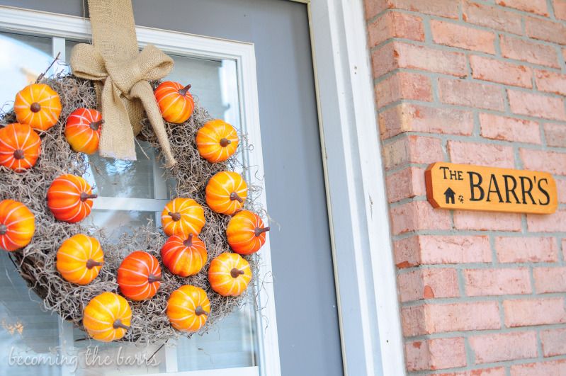 pumpkin wreath tutorial