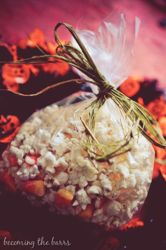 candy corn popcorn