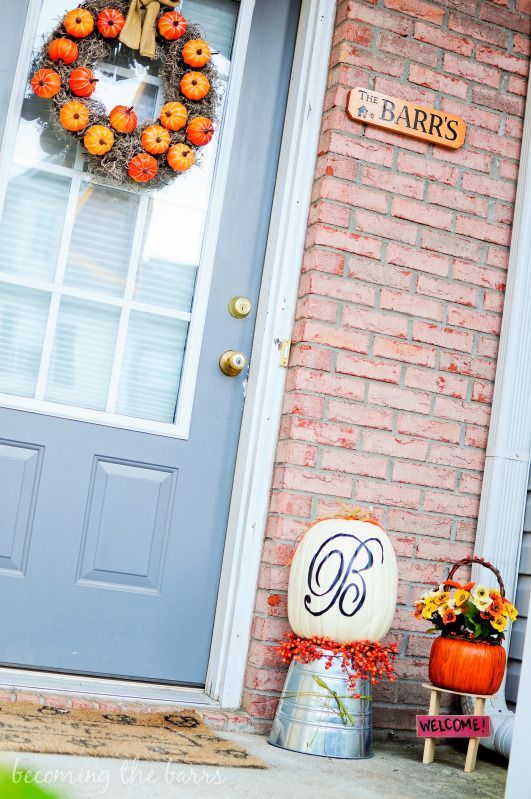 fall front porch