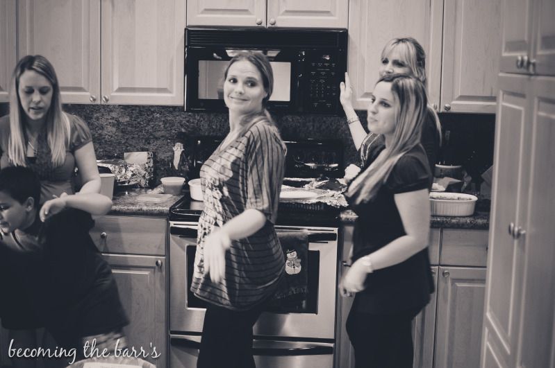 girls in the kitchen