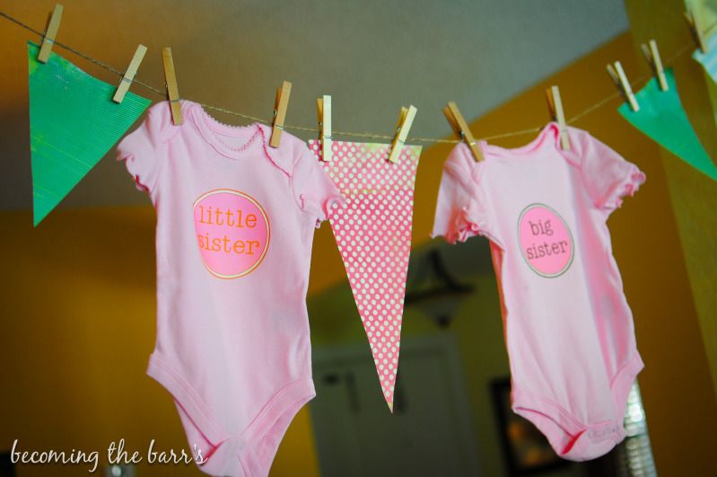 big sister and little sister onesie