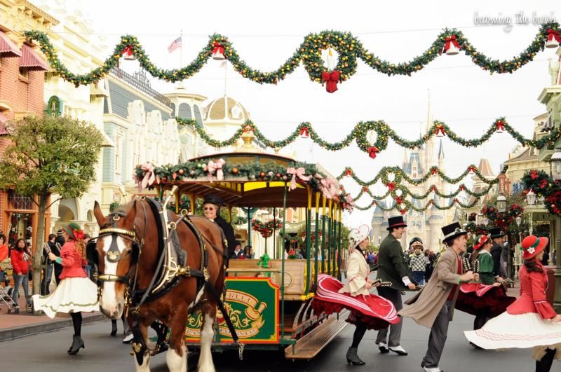 disney world magic kingdom christmas parade main street