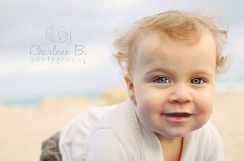 12 month photos at the beach