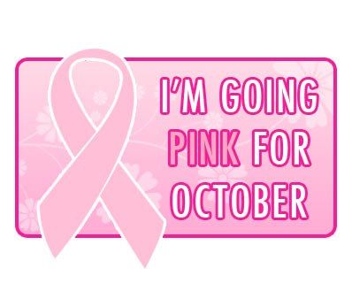 october is national breast cancer awareness month; wear pink for breast cancer