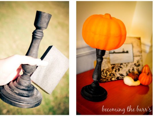 pumpkin candlestick