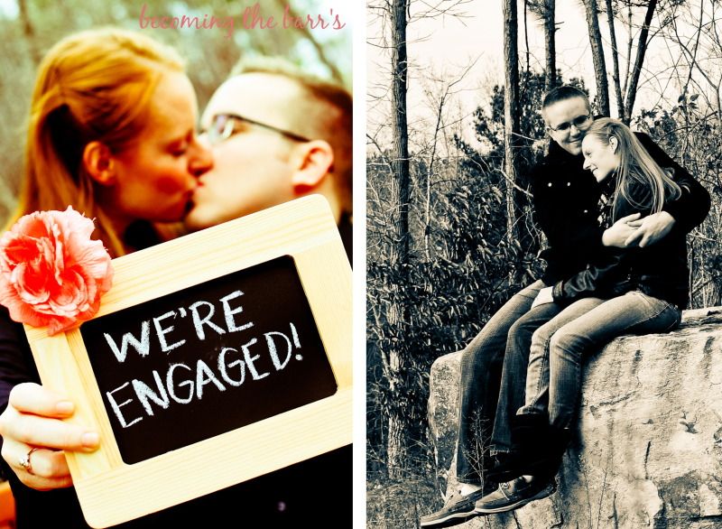 engagement photo chalkboard