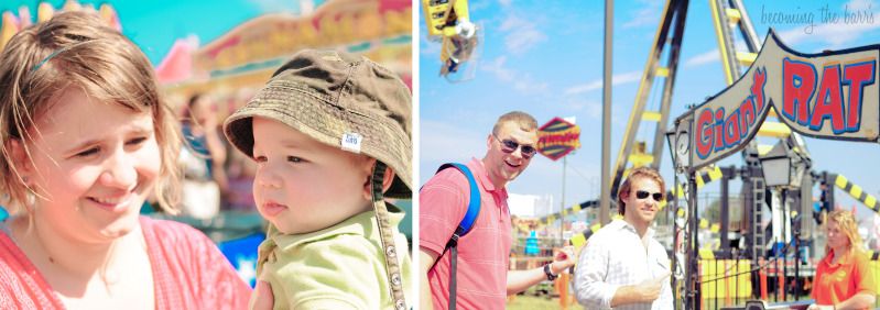 baby and mommy at the fair