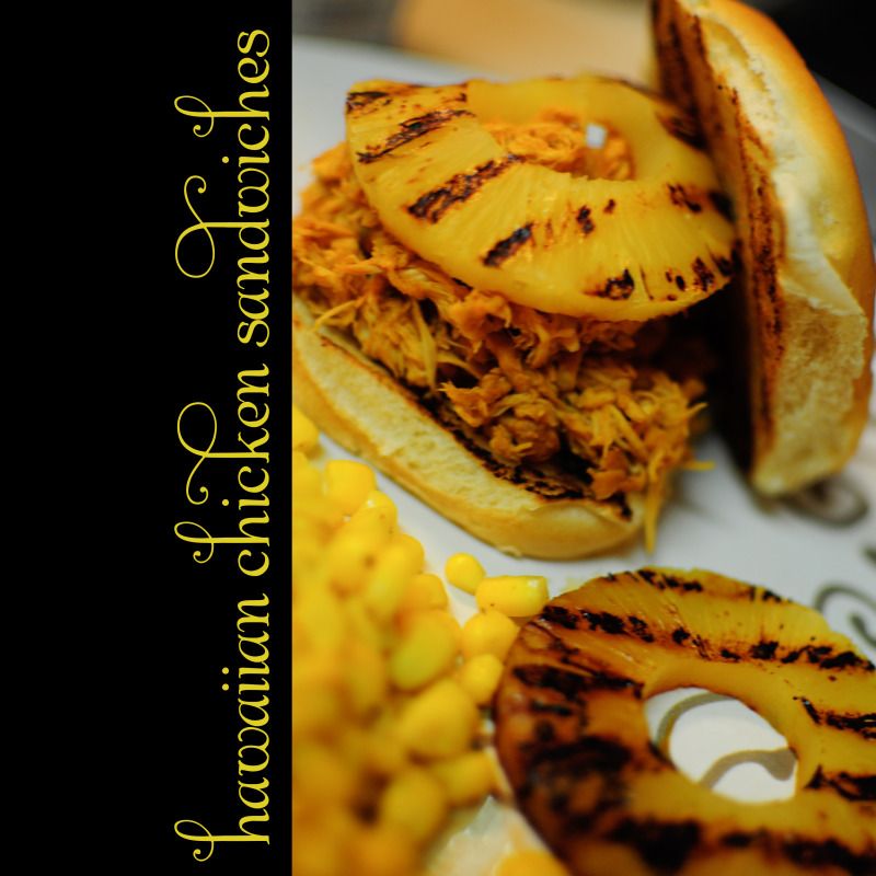 hawaiian chicken sandwiches recipe with grilled pineapple