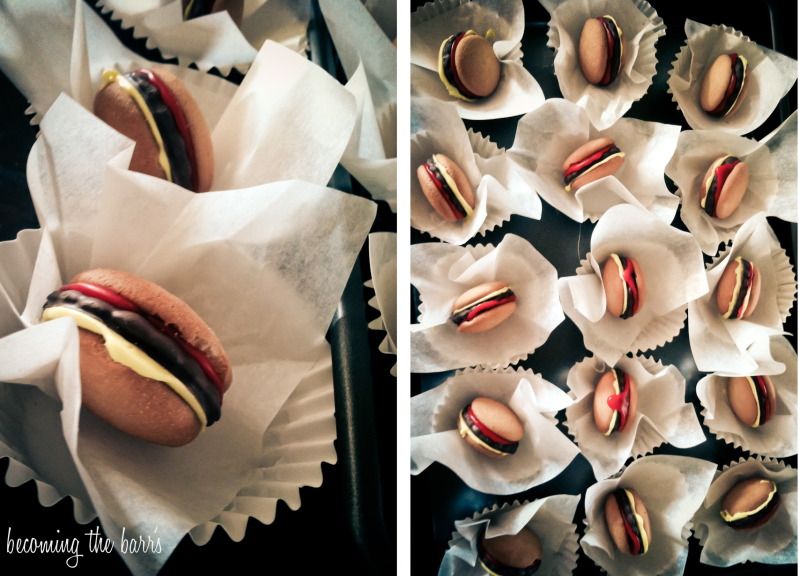 mini hamburger cookies; no bake hamburger cookie bites