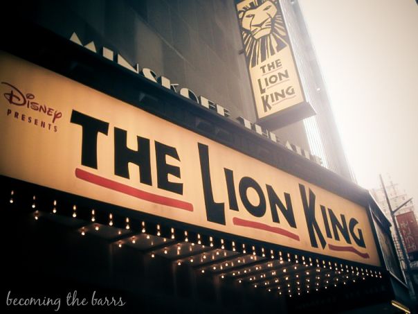 lion king on broadway