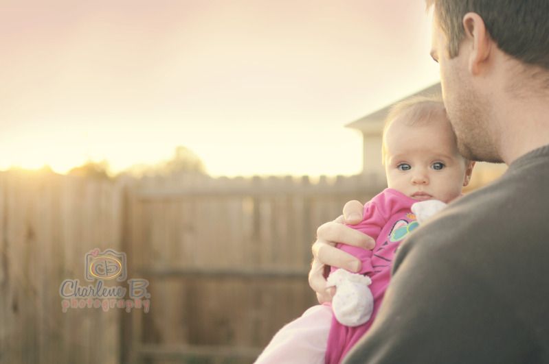 daddy and baby sunset photos