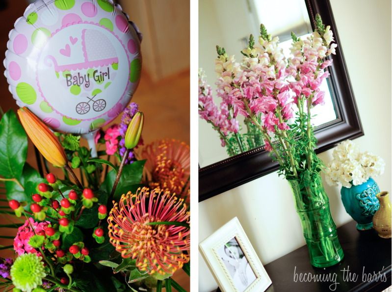 pregnancy flowers baby girl