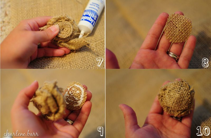 diy burlap flowers