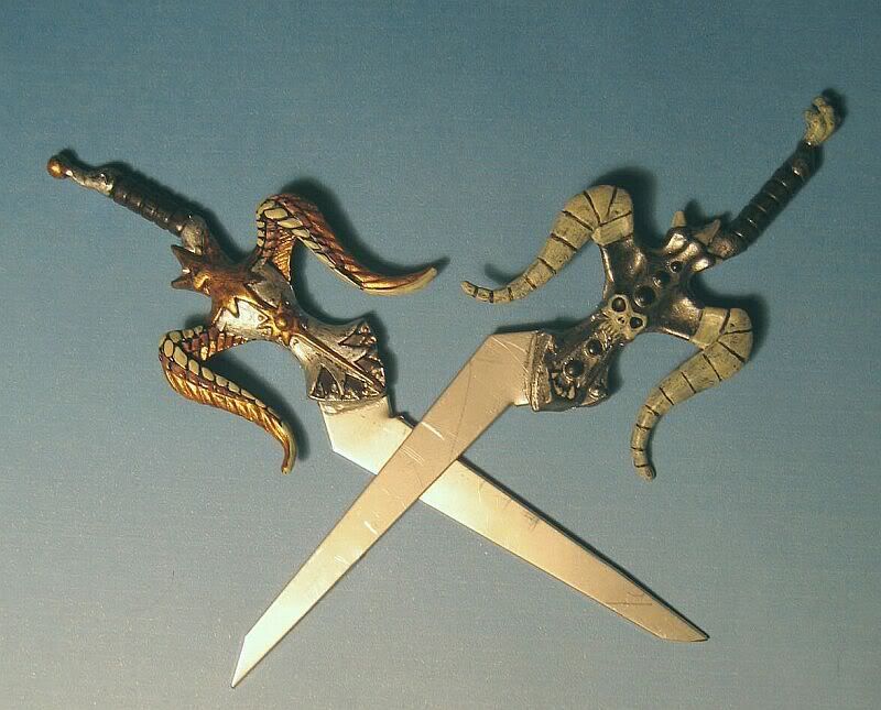 Skeletors TwoBladed Sword Stainless Steel Custom