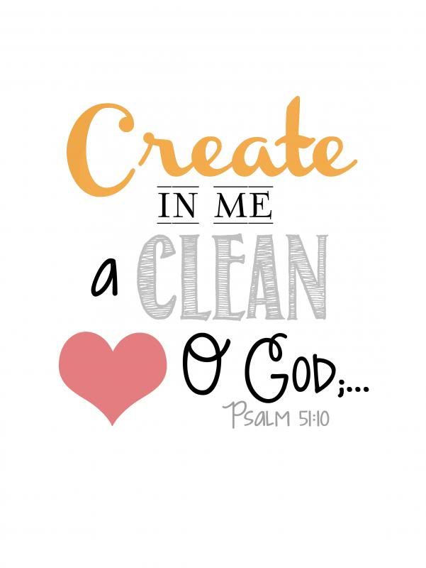 clipart create in me a clean heart - photo #49