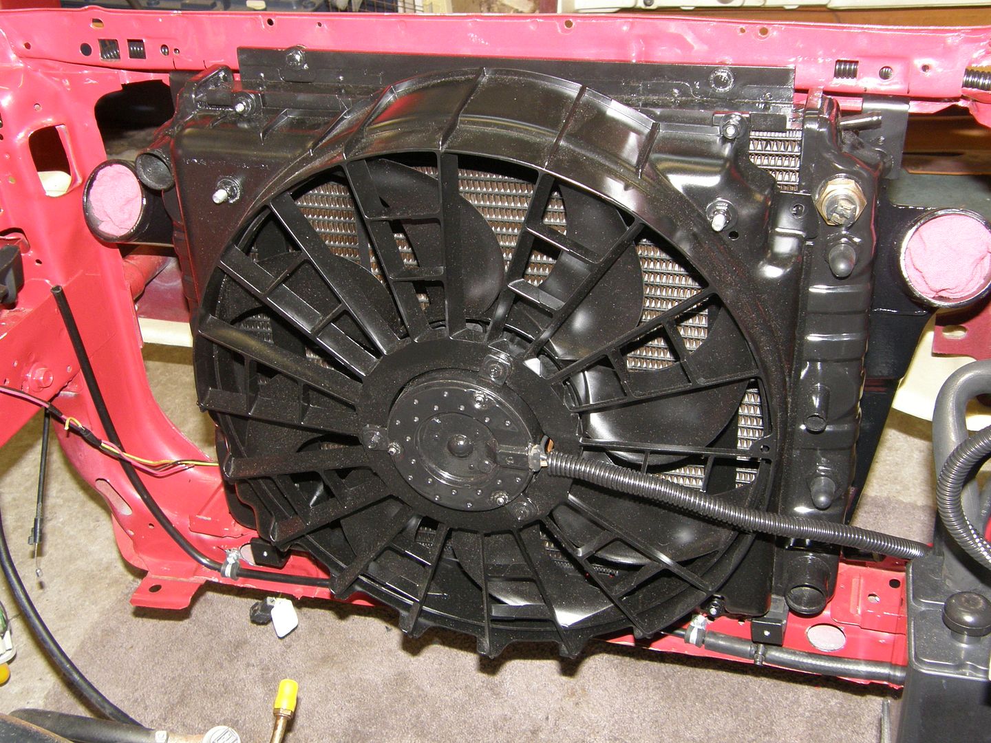 Hot Rods Type fan shroud and electric fan The H.A.M.B.