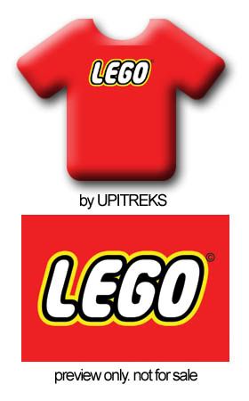 lego logo shirt. But somehow I feel that white T shitr is better with the logo in red with