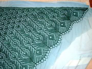 Corner of shawl