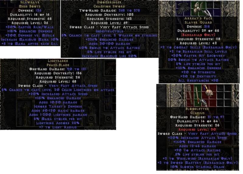 [L] ISO Ohm/Jah FT arreat's face, doombringer, lightsaber, bloodletter, and MORE Diablo IV