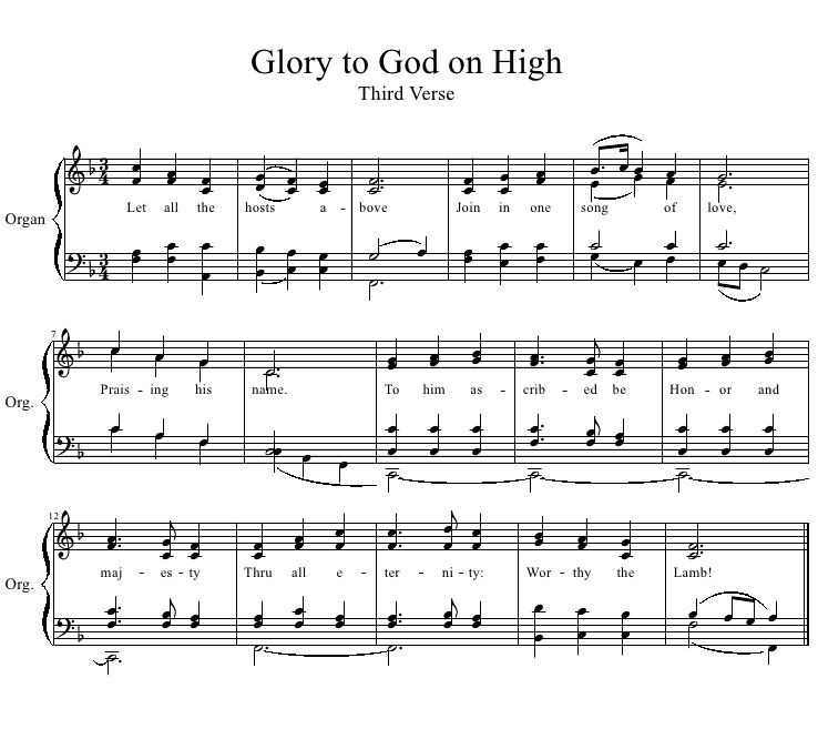 Glory to God on High