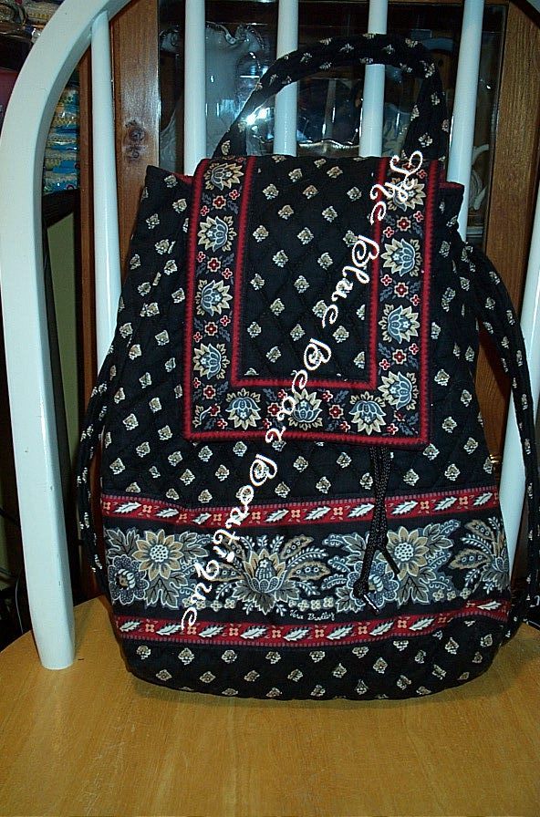 Vera Bradley Retired Classic Black Mimi Backpack