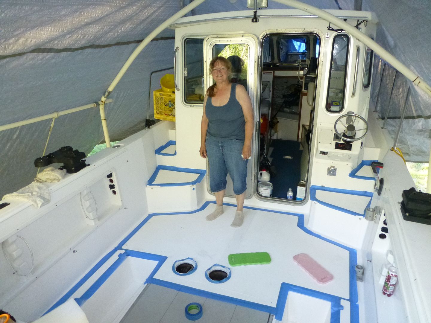 KiwiGrip Deck Paint Project Bloodydecks