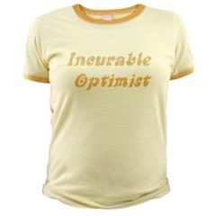 Incurable Optimist Womens ringer