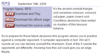 RPS - not the website, the downloadable game