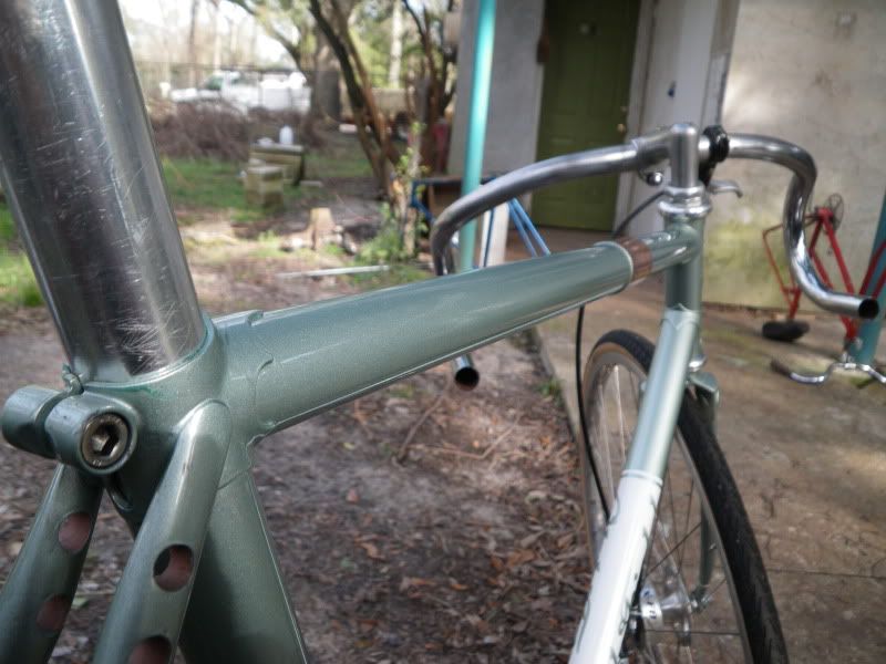 track frame fresh from paint