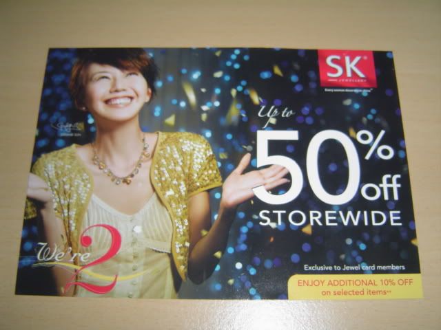 SK Jewellery Promotion PostCard.