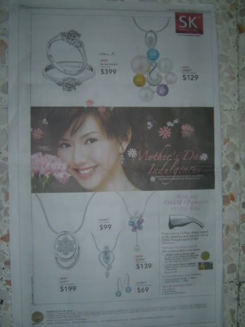 YanZi SK Jewellery Mothers' Day Advertisement.