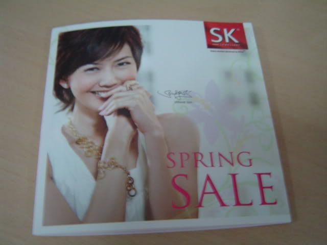 YanZi On The Coverpage Of SK Jewellery Spring Sale  Brochure.