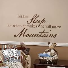 He Will Move Mountains Nursery Wall Decal
