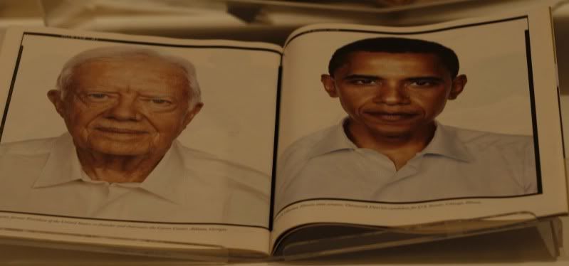 Avedons Jimmy Carter and Senator Obama 2004 Pictures, Images and Photos