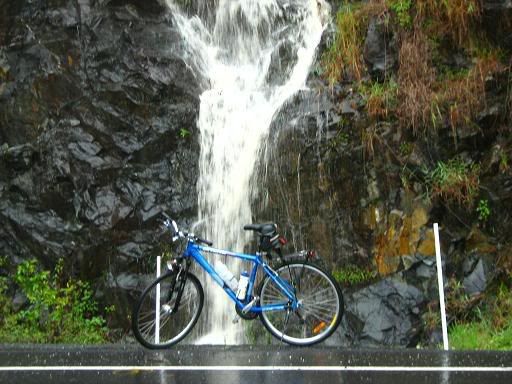 Spontaneous waterfall at Lower Beechmont