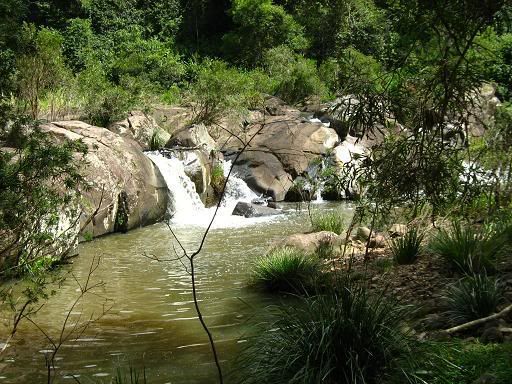 Roadside waterfall