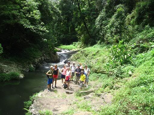 Our motley bunch at the Blue Pool