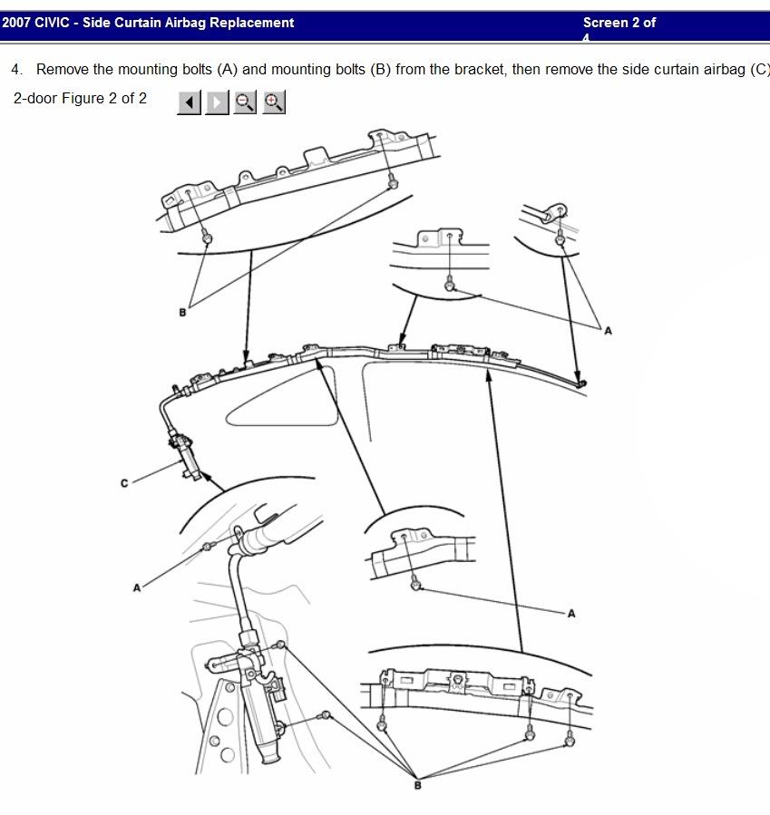 side curtain airbag and seatbelt installation.HELP 8th Generation