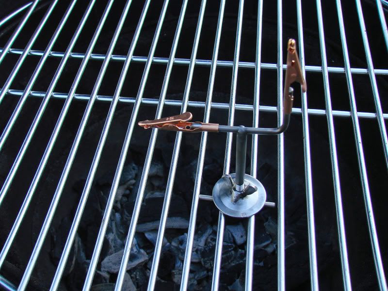 Alligator Clip to hold the Probe on the Grate — Big Green Egg Forum