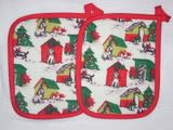 Christmas Puppies Potholder Set *CLEARANCE*