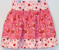 Pink Owls Whooo Loves You Skirt Size 6 Girls