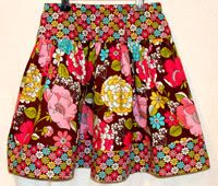 Chocolate Bloom Garden Skirt  Girls Size 6