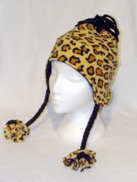 Leopard Braids Fleece Hat  2T